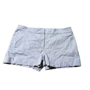 LOFT womens grey The Riveria Short flat front 3.5" inseam shorts - size 14
